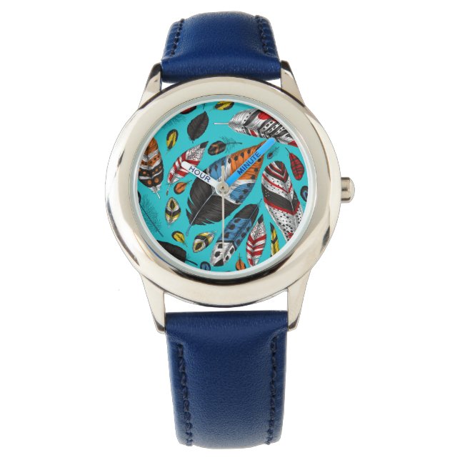 Färgfjädrar Armbandsur (Framsida)