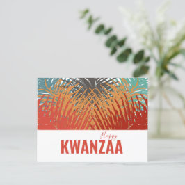 Färgfjädrar Black Helgdag Lycklig Kwanzaa Vykort