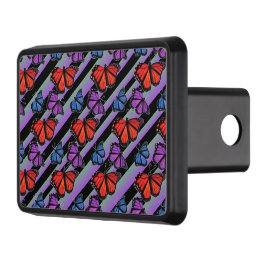 Färgfjäril, stripe Regbow Mönster Dragkroksskydd