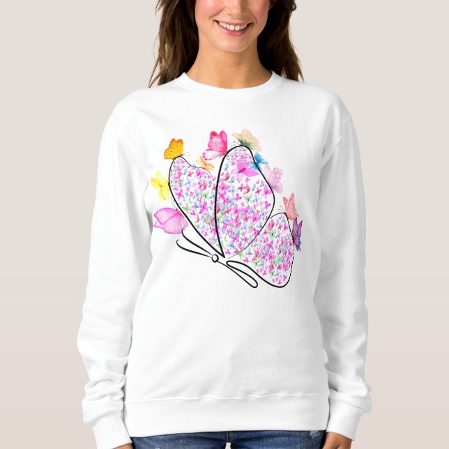 Färgfjäril T Shirt (Framsida)