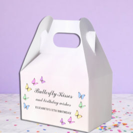 Färgfjärilar, födelsedag presentaskar