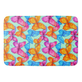 Färgfjärilar Mönster Badrumsmatta