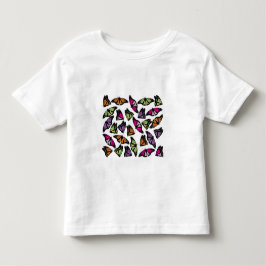 Färgfjärilar Mönster T Shirt