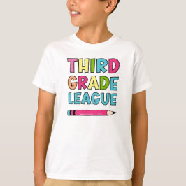 Färgfläckad Back to school i tredje Klass League T Shirt