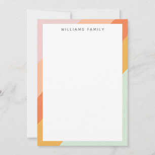 Färgfläckad diagonal Rand Retro Sweet Candy Pastel