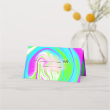 Färgfläckad, handmålad akrylvätske pour bröllop