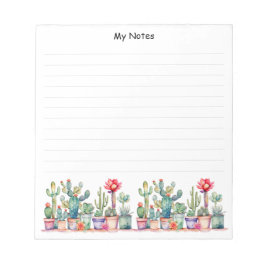 Färgfläckad kacti och linda suckor anteckningsblock