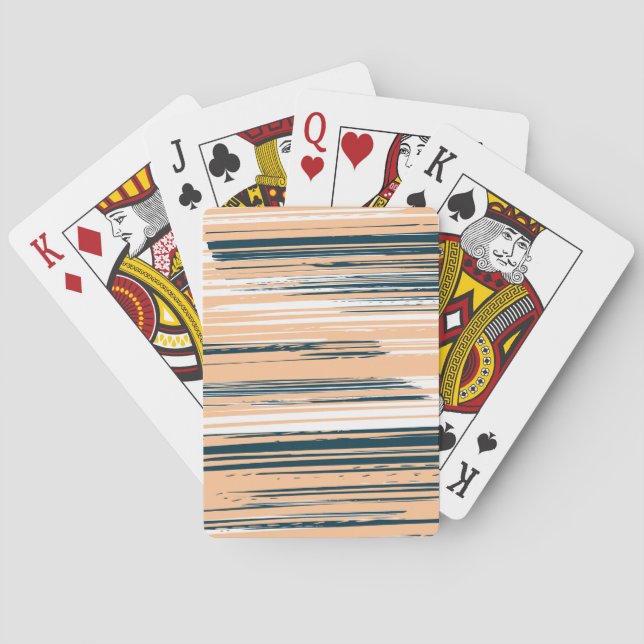 Färgfläckad linjer casinokort (Baksidan)