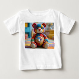 Färgfläckad Nalle T Shirt