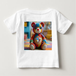 Färgfläckad Nalle T Shirt