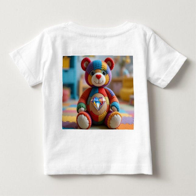 Färgfläckad Nalle T Shirt (Baksida)