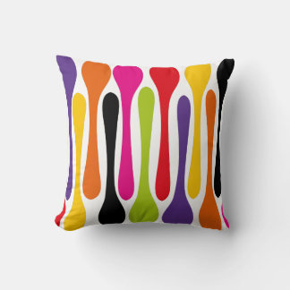 Färgfläckad Rand Kudde