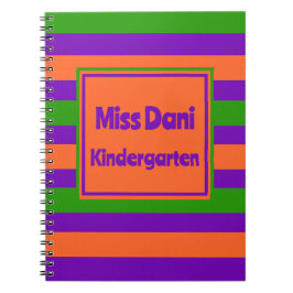 Färgfläckad skollärare/Student Anteckningsbok