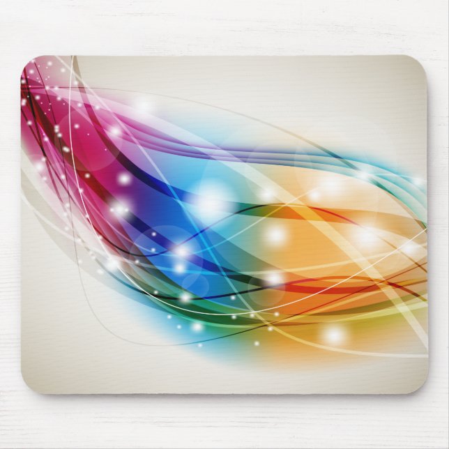 Färgfläckad Vinkar Beige Background Mousepad Musmatta (Framsidan)