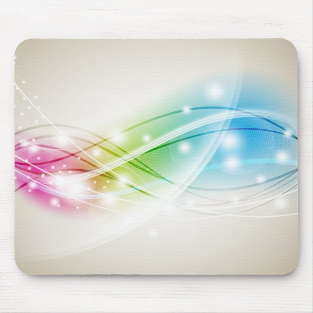Färgfläckad Vinkar Beige Background Mousepad Musmatta (Framsidan)