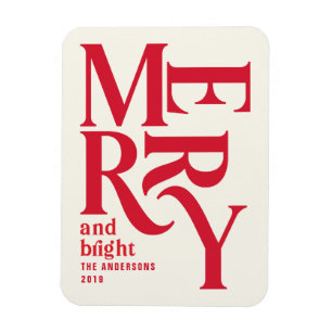 Färgfläckad vintage - merry chritsmas-meddelande magnet