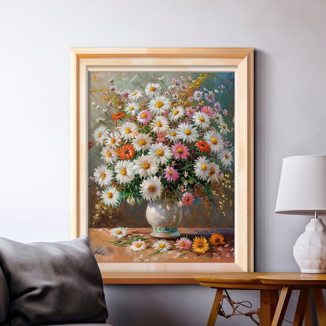 Färgfläckade Daisy i Gouache Poster (Skapare uppladdad)