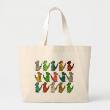 Färgfläckade dinosaurier