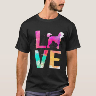 Färgfläckade gåvor från Pudel Hund Mamma Pudel T Shirt