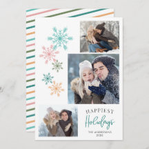 Färgfläckade Helgdagar i Snöflingor Photo Teal Hap