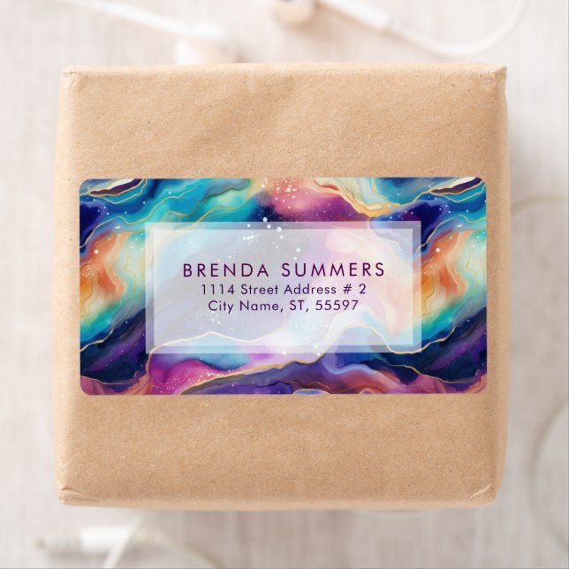 Färgfläckagat struktur mönster fraktsedel (Insitu)