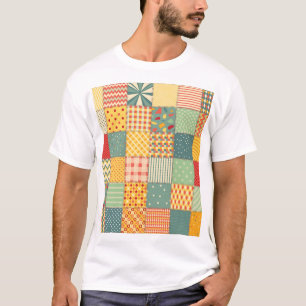 Färgfläckar: abstrakt sömlösa prydnadsföremål. t shirt