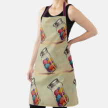 Färgfläckar Apron (Inlindad design)