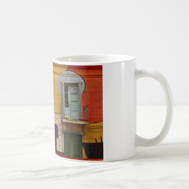 Färgfläckar Buenes Aires Argentina Kaffemugg (Höger)