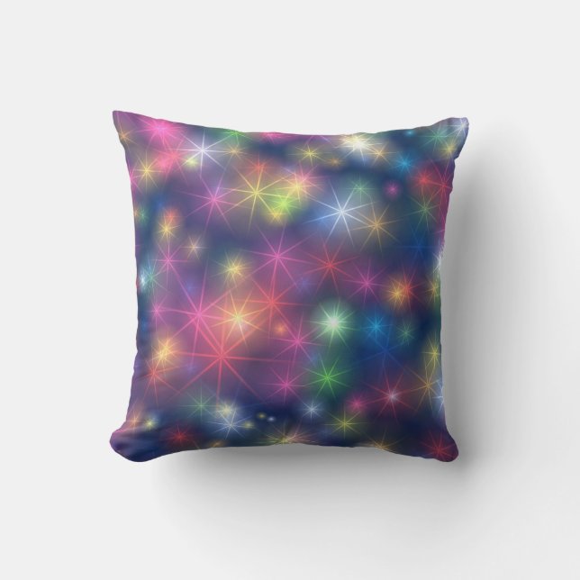 Färgfläckar Cosmic Ljus Kudde (Framsida)
