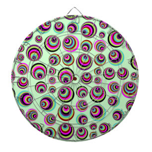 Färgfläckar + din bakgrund och idé darttavla