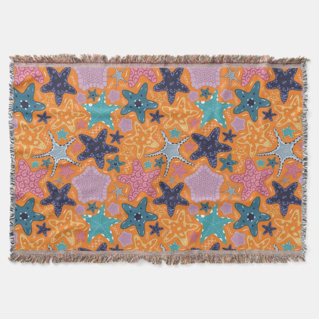 Färgfläckar Filt (Framsidan)