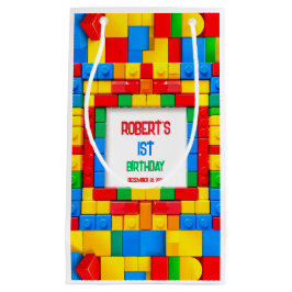 Färgfläckar för Byggnad Blockar födelsedag