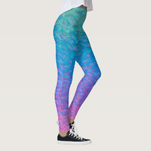 Färgfläckar för ombre-målning leggings