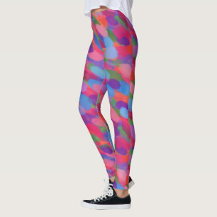 Färgfläckar för regnbåge leggings