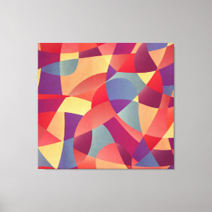 Färgfläckar: Geometric Triangles - bakgrund Canvastryck