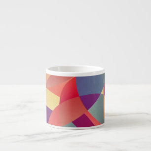 Färgfläckar: Geometric Triangles - bakgrund Espressomugg