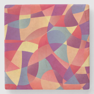 Färgfläckar: Geometric Triangles - bakgrund Stenunderlägg