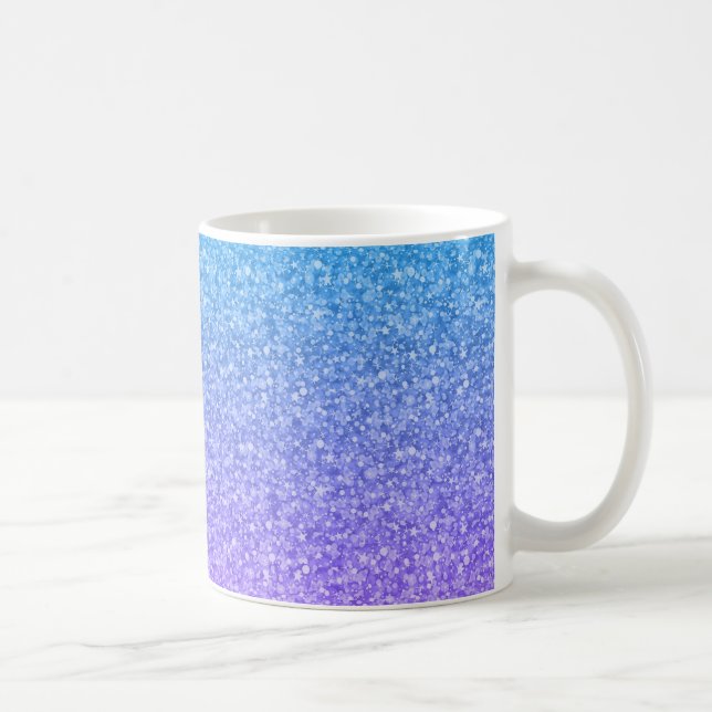 Färgfläckar Glitter och Mönster Kaffemugg (Höger)