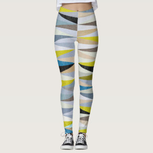 Färgfläckar Golv Tiles Struktur Leggings