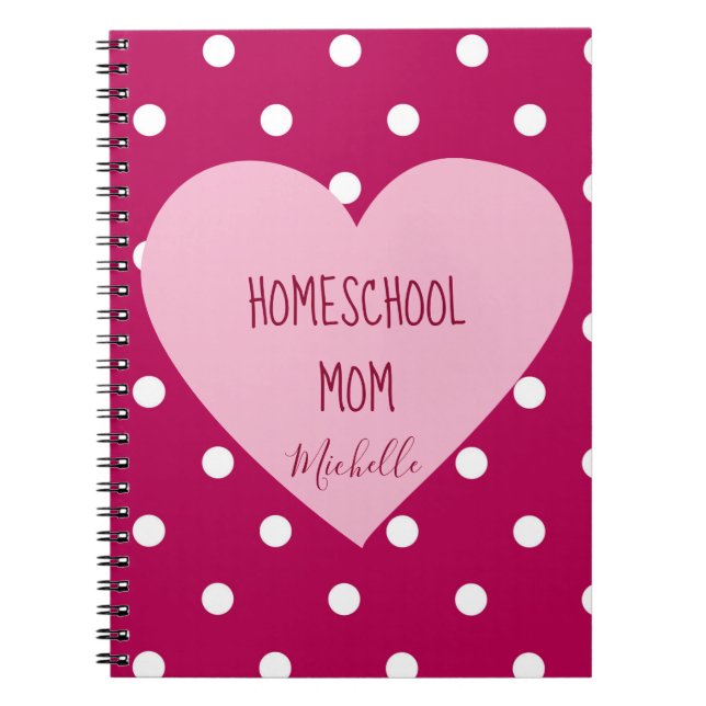 Färgfläckar Homeschool Mamma Anteckningsbok (Framsidan)