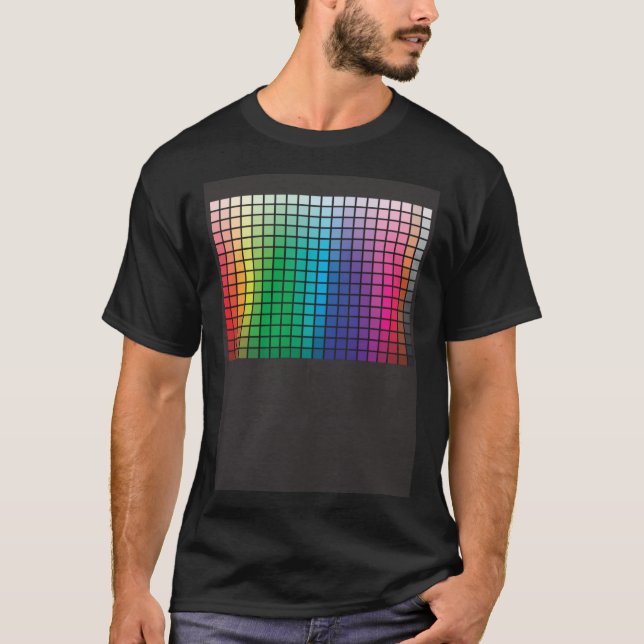 Färgfläckar i färg-färger t shirt (Framsida)