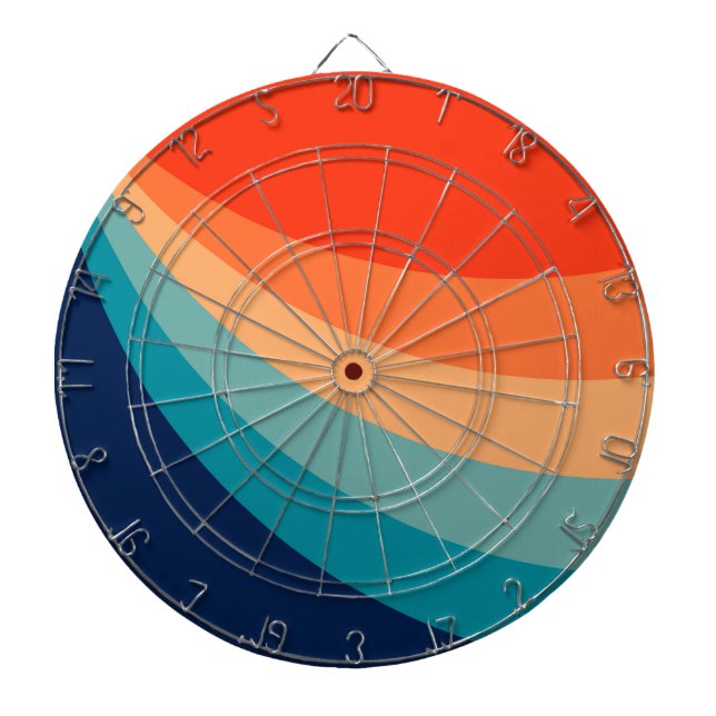 Färgfläckar i sol darttavla (Framsidan)