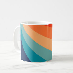 Färgfläckar i sol kaffemugg