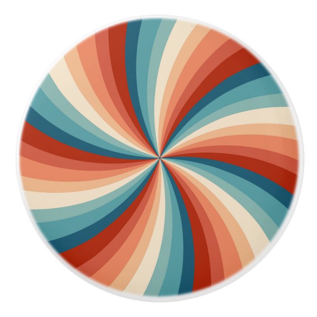 Färgfläckar i stil vågigt röntgenstrålar i sol knopp (Framsidan)