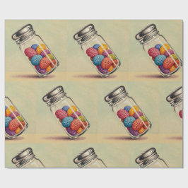 Färgfläckar, långa presentpapper