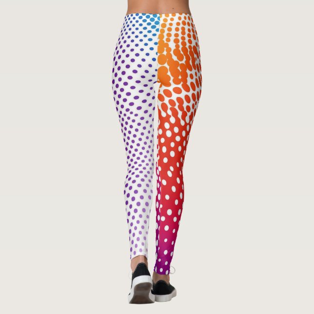 Färgfläckar Leggings (Baksida)