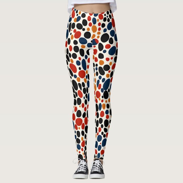 Färgfläckar Leggings (Framsida)