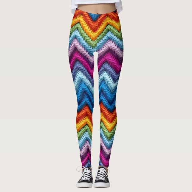 Färgfläckar Leggings (Framsida)