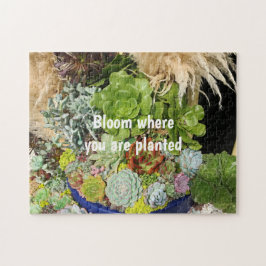 Färgfläckar med Silver-gräs Pussel