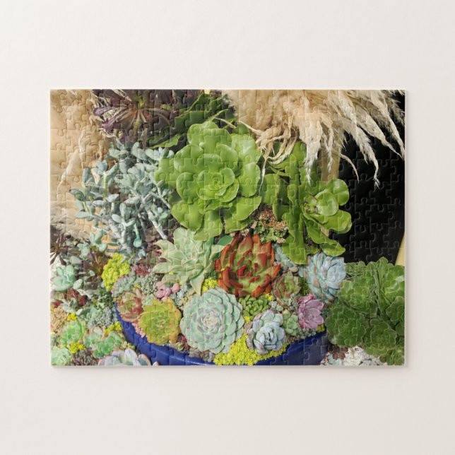 Färgfläckar med Silver Pussel (Horisontell)